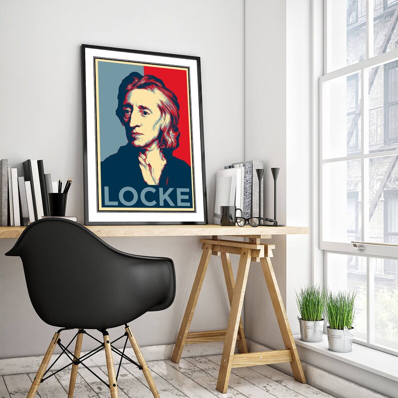 John Locke Original Art Print Photo Poster Gift Wall Decor Hope Portrait Philosophy FRS Physician Enlightenment Philosopher image 3