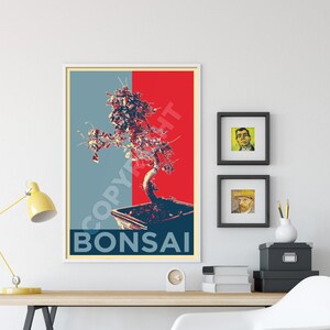 Bonsai Tree - Hope - Original Art Print Poster Photo Gift Wall Decor - Gardening Gardener Plant image 2