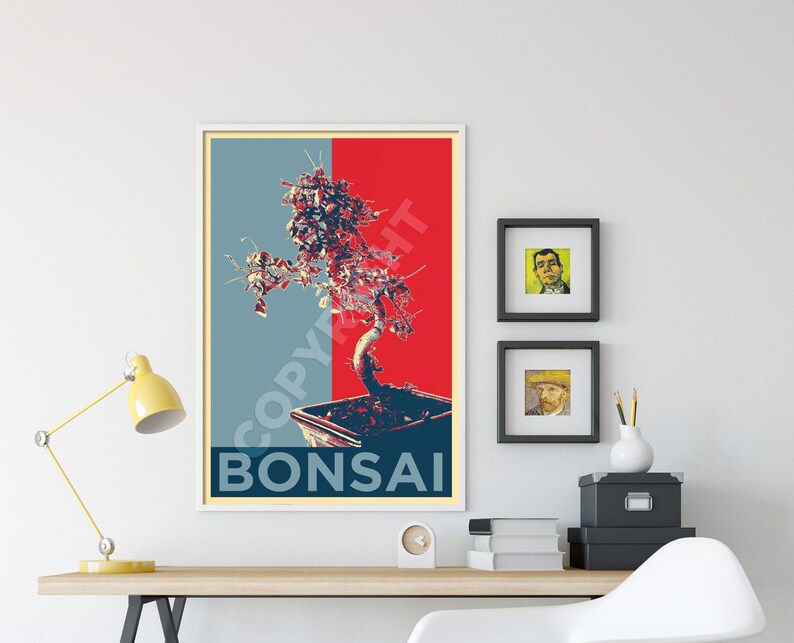 Bonsai Tree - Hope - Original Art Print Poster Photo Gift Wall Decor - Gardening Gardener Plant image 2