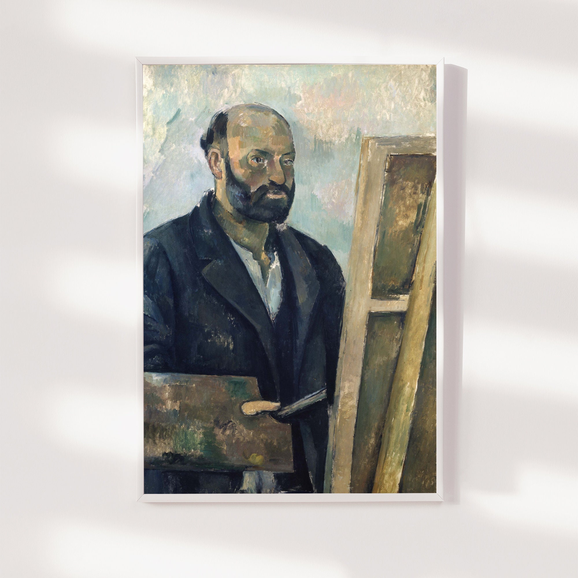 ポール・セザンヌ - パレットを持つ自画像 (1890) - 古典絵画の複製