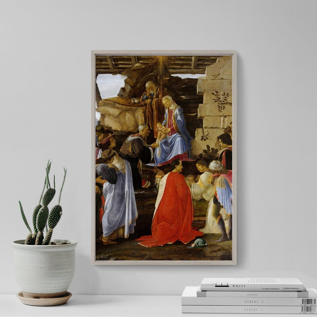 Sandro Botticelli - Adoration of the Magi (1475) - Reproduction of a ...