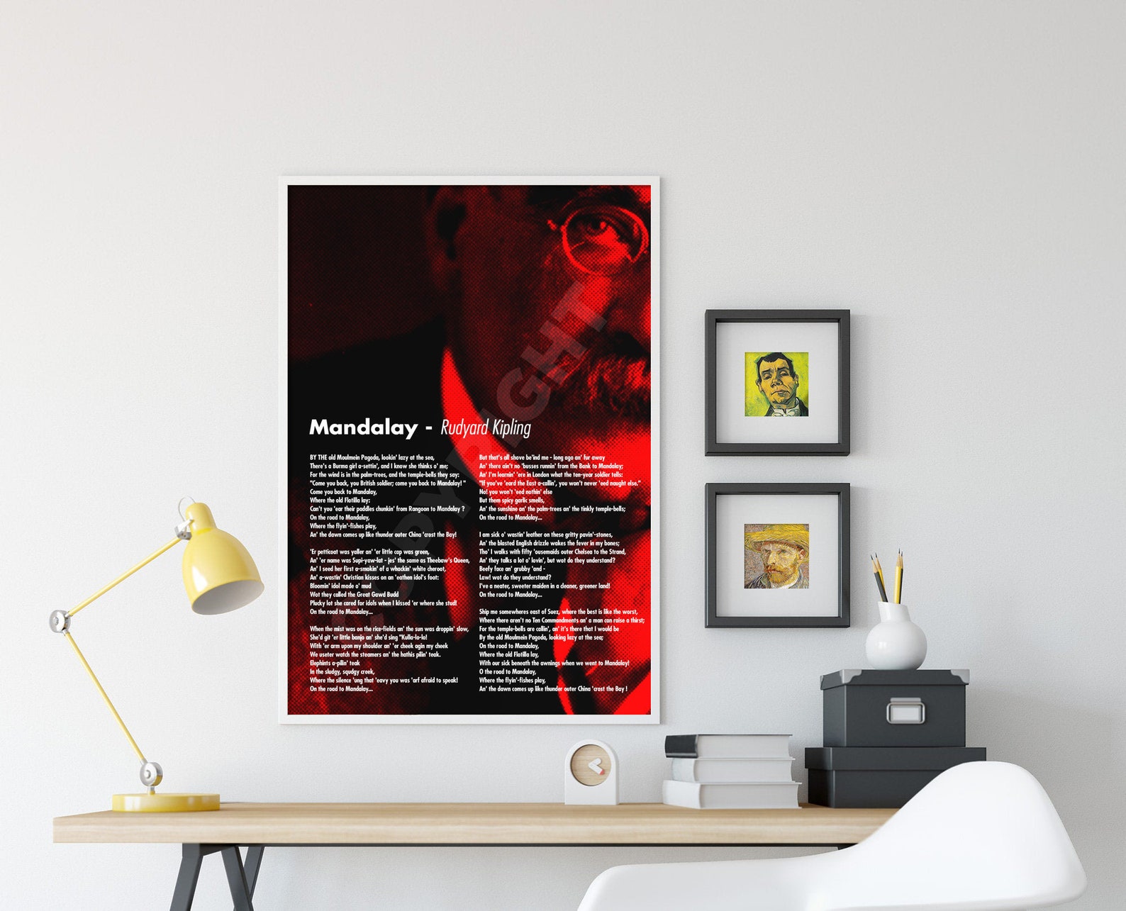 Rudyard Kipling Poem Mandalay Poster Original Art Print Etsy UK