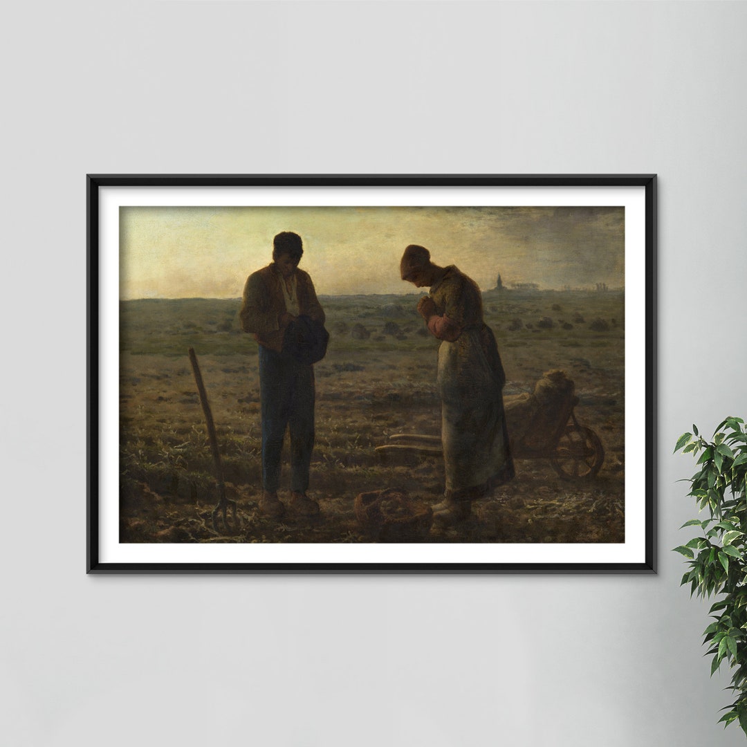 Jeanfrancois Millet the Angelus 1859 Reproduction of a Classic