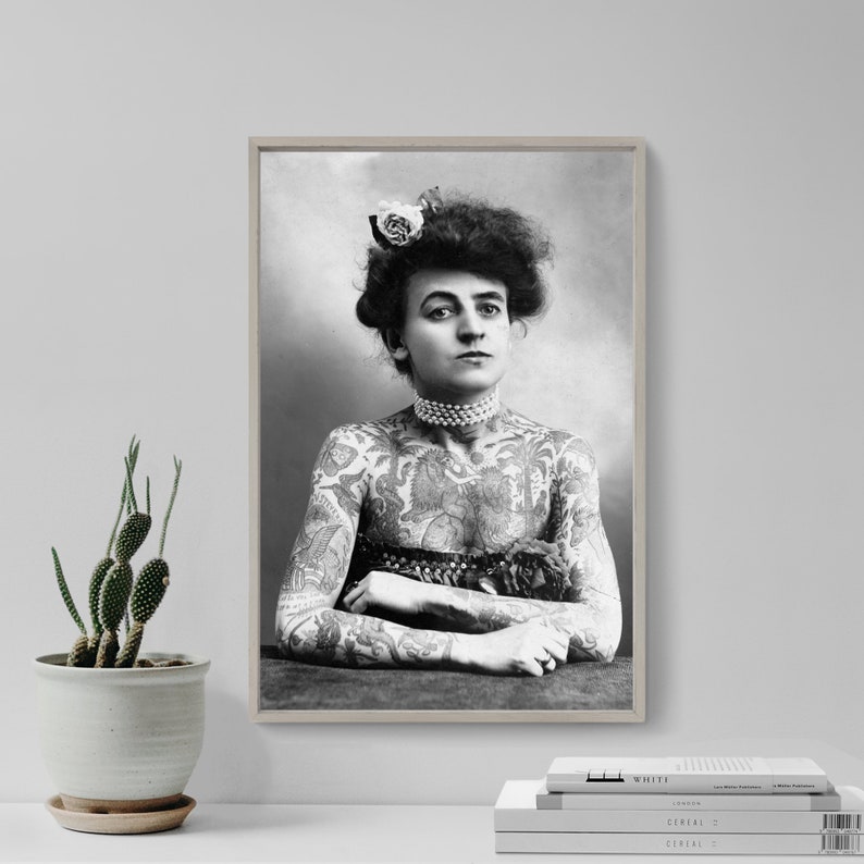 Mrs. Maud Stevens Wagner First Female Tattoo Artist 1907 1 - изображение. 