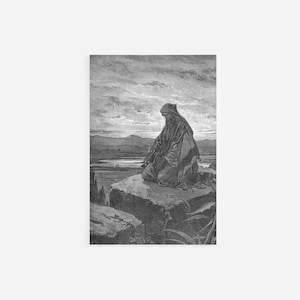 Gustave Dore - The Prophet Isaiah (1866) - Drawing Photo Poster Print Art Gift Museum Gallery Giclee Bible