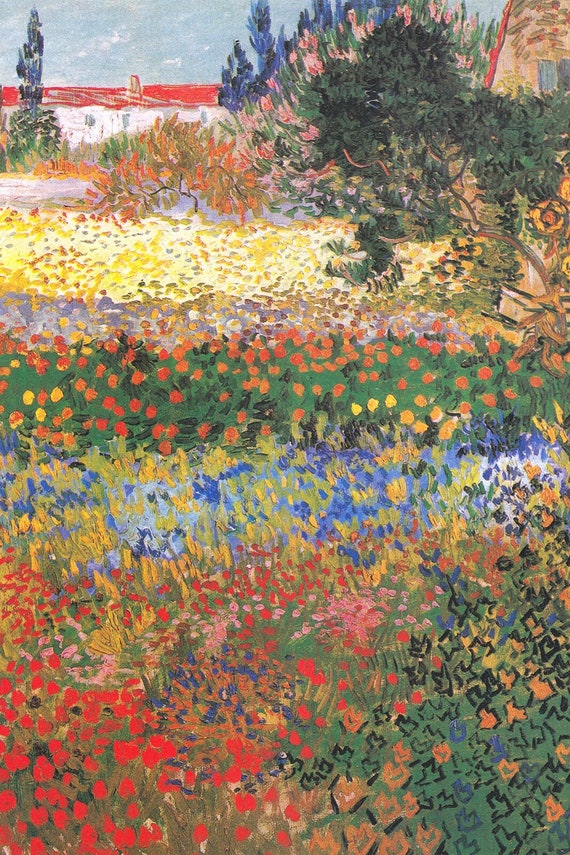 Vincent Van Gogh - Flower Garden (1888) - Art Print Painting