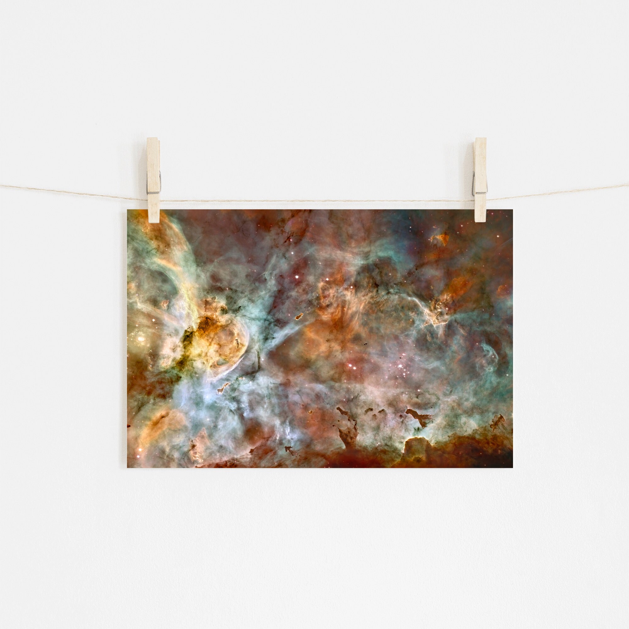 Carina Nebula Central Region Art Print - Photo Poster Art Gift Wall ...