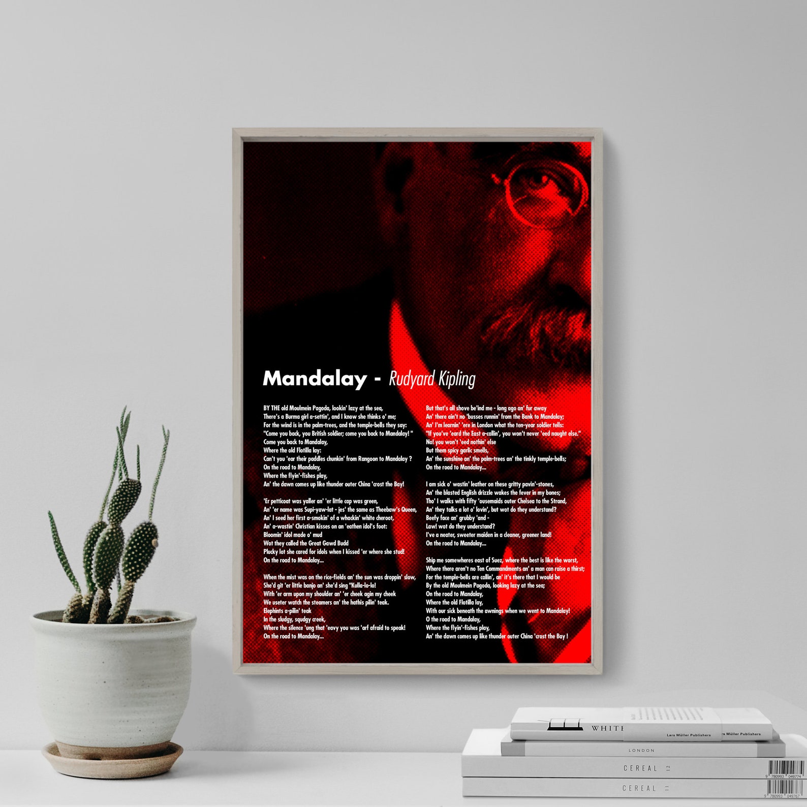 Rudyard Kipling Poem Mandalay Poster Original Art Print Etsy UK