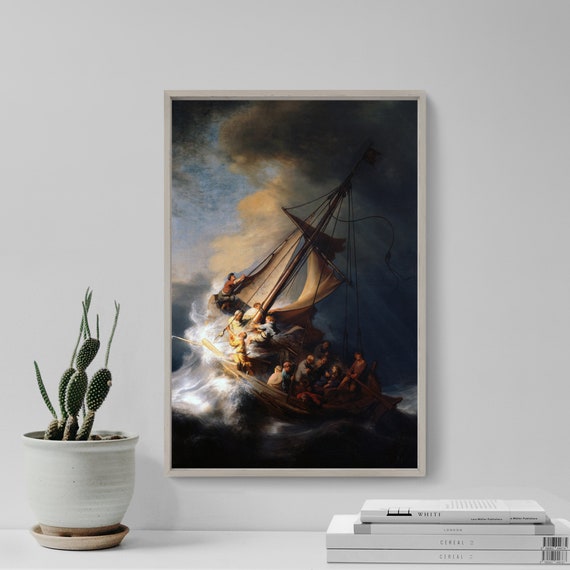 レンブラント - ガリラヤ湖の嵐（1633年） - クラシック絵画 - 写真