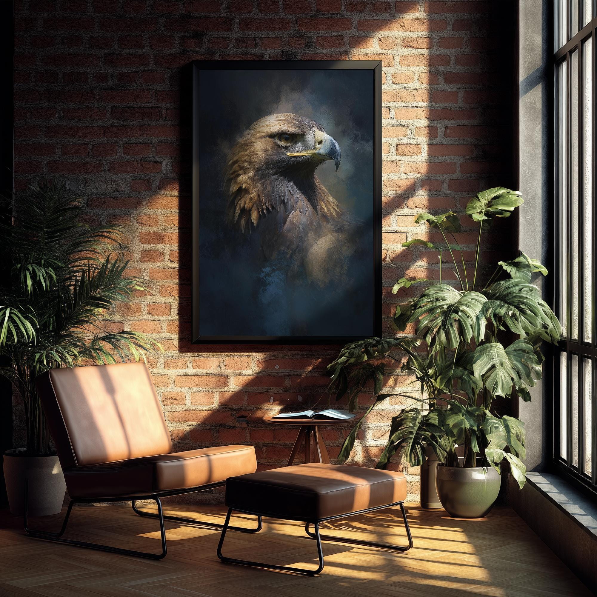 Golden Eagle Animal Oil Painting - Scotland Art Print - Photo Poster ...
