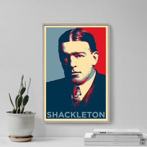 Ernest Shackleton Original Art Print - Photo Poster Gift