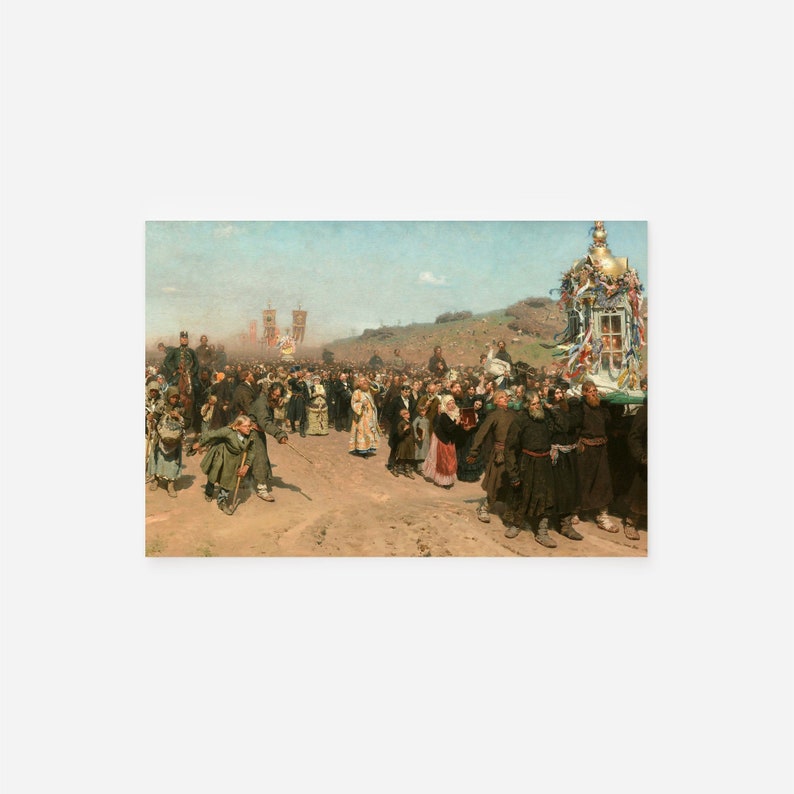 Ilya Repin Religious Procession in Kursk Province 1883 - Etsy UK