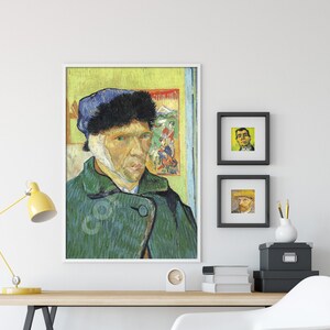 Vincent Van Gogh Self-portrait With Bandaged Ear 1889 - Etsy