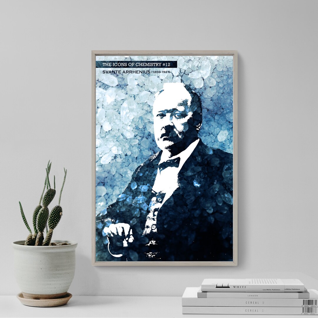 Svante Arrhenius - the Icons of Chemistry #12 - Art Print Poster Wall ...