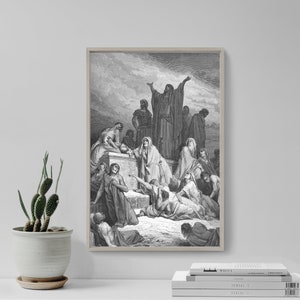 Gustave Dore - The Plague of Jerusalem (1866) - Drawing Photo Poster Print Art Gift Museum Gallery Giclee Bible