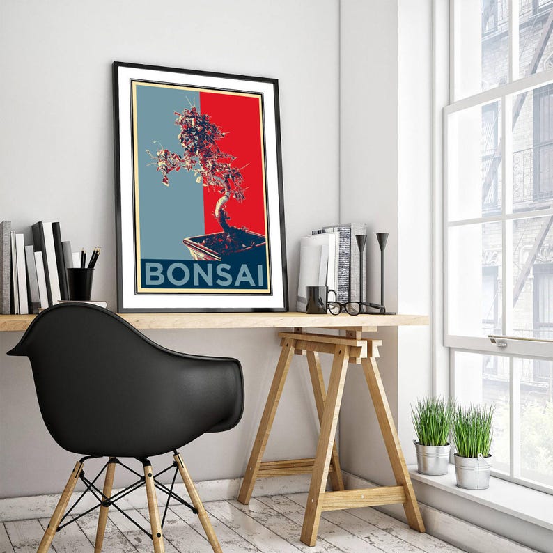 Bonsai Tree - Hope - Original Art Print Poster Photo Gift Wall Decor - Gardening Gardener Plant image 3