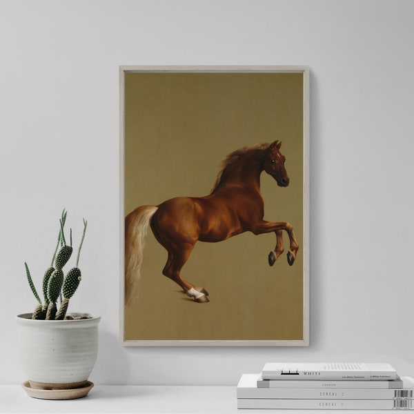 George Stubbs - Whistlejacket (1792) - Classic Painting Photo Poster Print Art Gift Home Wall Decor - Equine Rider Riding Whistle Jacket