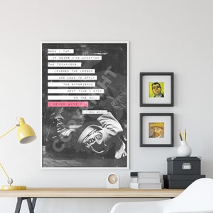 Jiu-Jitsu Motivational Print 11  &quot;When I tap...&quot; Glossy Art Photo Poster Gift - BJJ Motivation Inspiration Brazilian Martial Arts Ground MMA