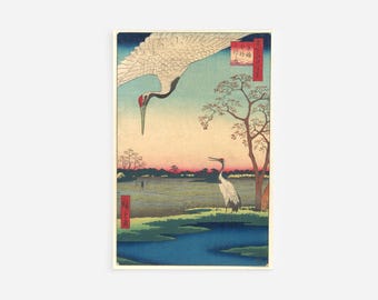 歌川広重作「深川洲崎十万坪 名所江戸百景」木版画、ジクレー、版画