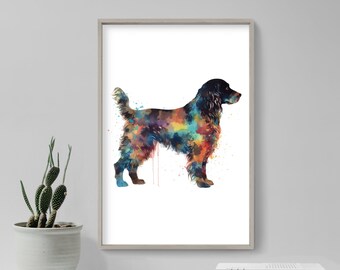 Watercolour Animal Boykin Spaniel - Art Print Poster Painting - Museum Quality Giclee Home Wall Décor