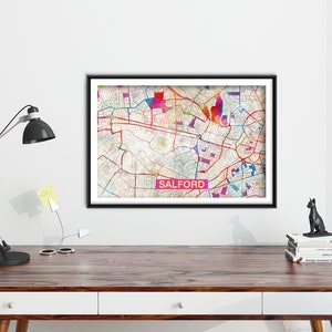 salford-map-original-art-print-city-street-map-of-salford-england