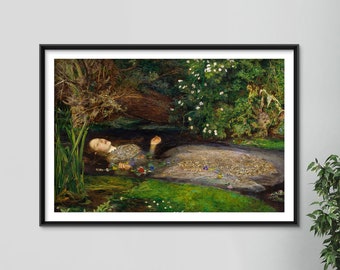ジョン・エヴァレット・ミレー - オフィーリア (1852) - 古典絵画写真
