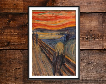 5x7 叫び 写真 1893 絵画 エドヴァルド・ムンク、怖い写真、美しい