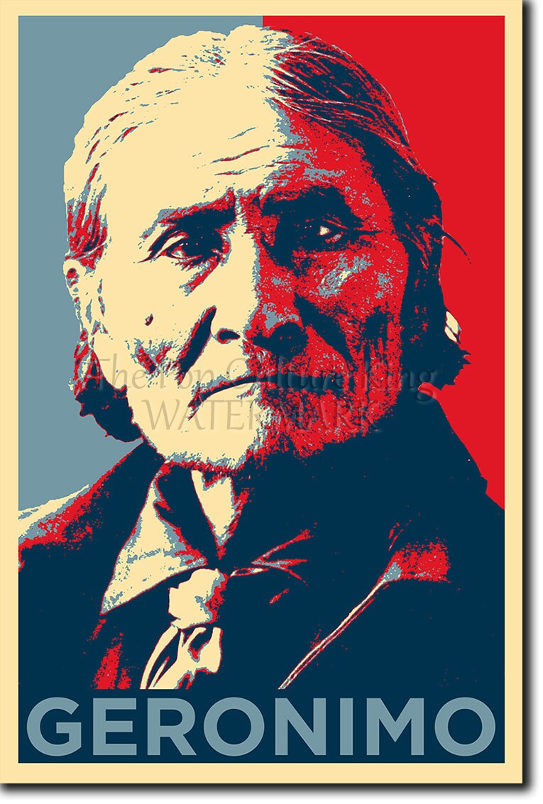 Geronimo Original Art Print 12x8 Inch Photo Poster Gift | Etsy
