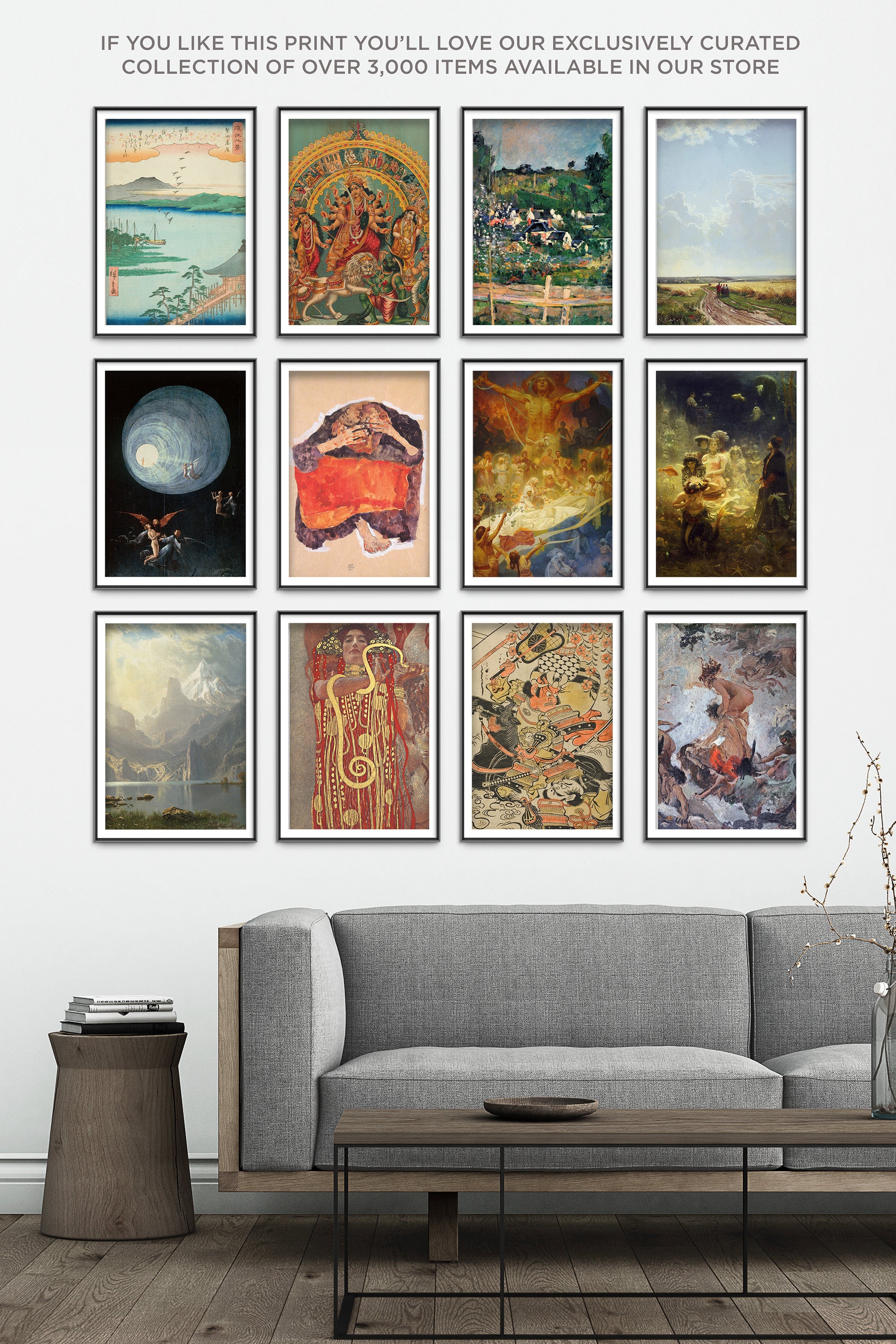 Utagawa Hiroshige Eight Views Of Omi Autumn Moon At Etsy Australia