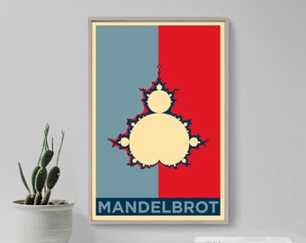 The Mandelbrot Set Original Art Print - Photo Poster Gift Wall Decor - Hope Parody, The Thumbprint of God, Fractal, Geometry, Psychonaut