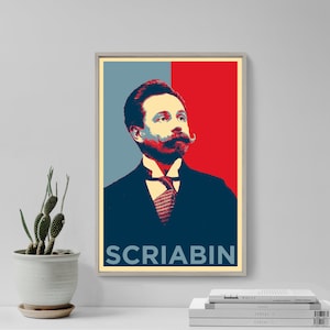 Alexander Scriabin Original Art Print - Photo Poster Gift Wall Home Decor - Hope Russian Composer Musician Classical Music