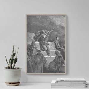 Gustave Dore - The Prophet Jeremiah (1866) - Drawing Photo Poster Print Art Gift Museum Gallery Giclee Bible