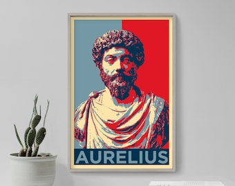 Marcus Aurelius Original Art Print - Photo Poster Gift Home Wall Decor Hope - Philosophy Stoicism Stoic