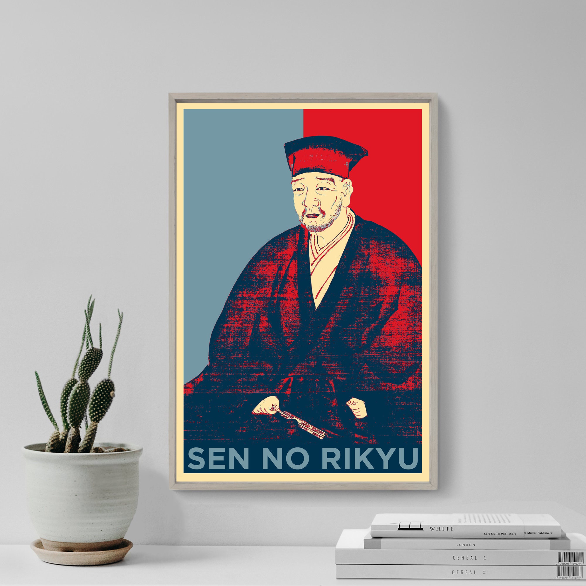八福】千利休茶道茶人木像珍品侘茶利休像Sen no Rikuy