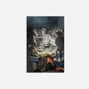 Jean Auguste Dominique Ingres And Raymond Balze - The Dream of Ossian (1813) - Art Print Poster Painting - Home Wall Décor