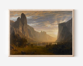 アルバート・ビアスタットのヨセミテ渓谷を見下ろす