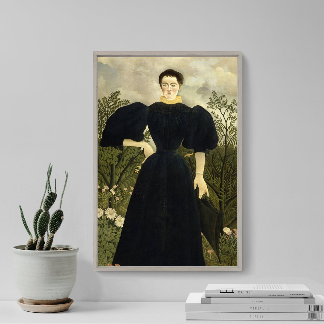 アンリ・ルソー アートポスター ジョセフブルマーの肖像画額入り大型