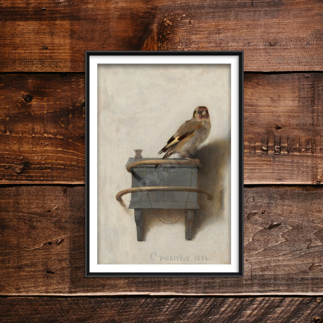Carel Fabritius Classic Painting - the Goldfinch (1654) - Photo