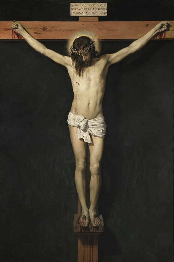 Jesus Christ Crucifixion Canvas Giclee Print Unframed Picture Home Decor Art Jesus Christ Crucifixion Canvas Giclee Print Unframed Picture Home Decor Art