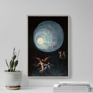Hieronymus Bosch - Ascent of the Blessed 1 (1504) - Classic Painting Photo Poster Print Art Gift Wall Home Decor NDE Near Death Experience