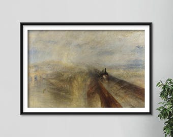 ウィリアム・ターナー - 雨、蒸気、そしてスピード (1844) - 絵画写真