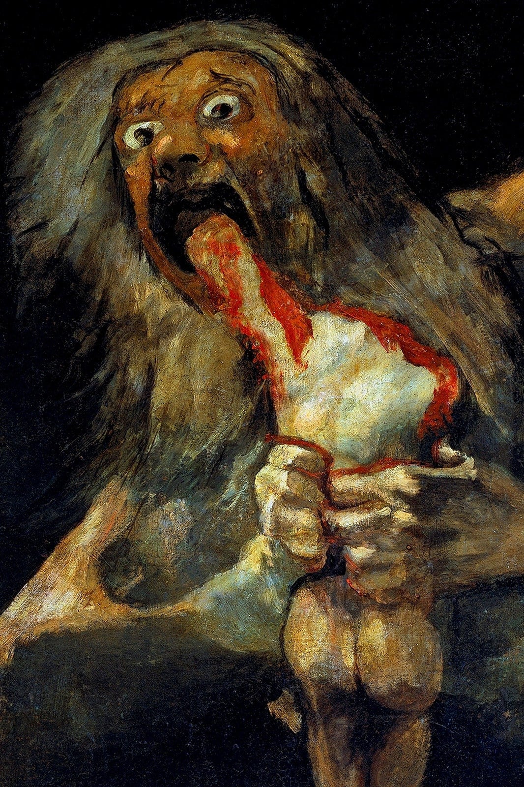 フランシスコ・ゴヤ - 息子を食らうサトゥルヌス（1823年）クローズ