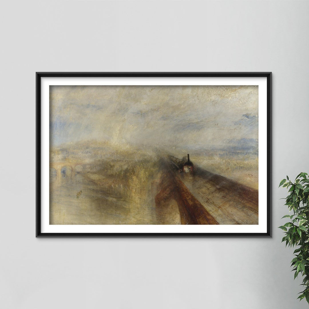 ウィリアム・ターナー - 雨と蒸気とスピード（1844年） - 絵画、写真