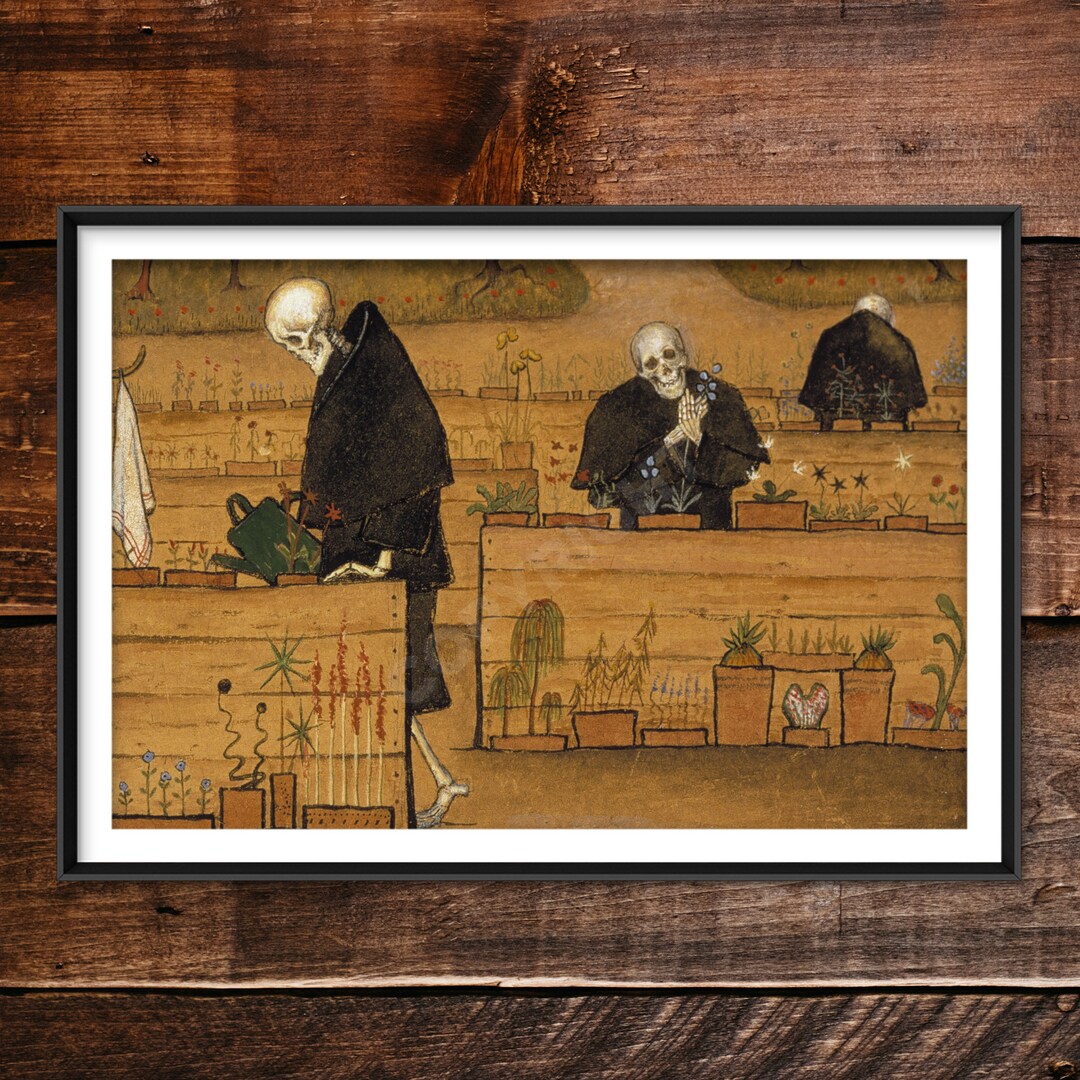 Reproduction Fine Sur Toile "Le Jardin De La Mort" De Hugo Simberg - Style Romantisme
