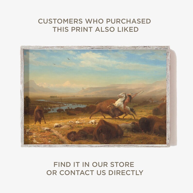 Thomas Cole - The Mountain Ford (1846) - Classic Painting Photo Poster Print Art Gift Wall Art Home Decor - Horse in River image 7