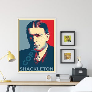 Ernest Shackleton Original Art Print Photo Poster Gift image 2