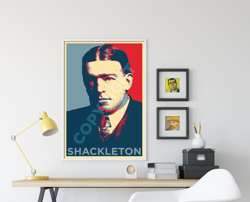 Ernest Shackleton Original Art Print Photo Poster Gift image 2