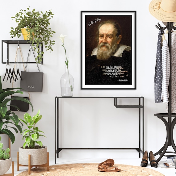 Galileo Galilei Original Art Print - Photo Poster Gift Wall Decor