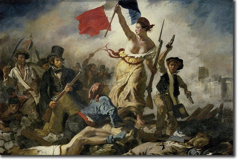 Eugene Delacroix Liberty Leading the People 1830 Etsy Nederland