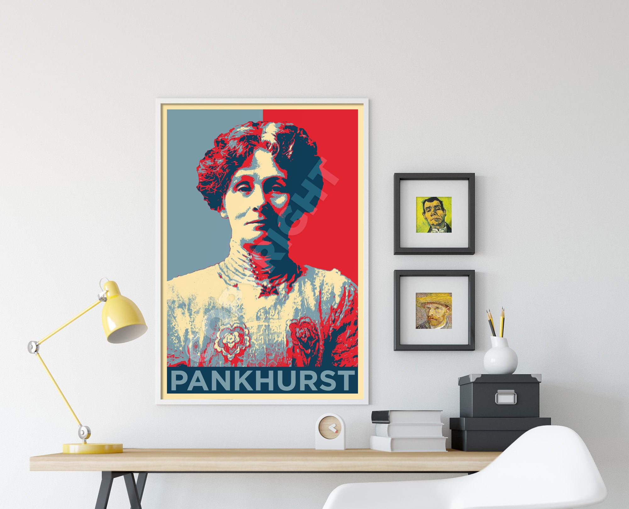 Emmeline Pankhurst Original Art Print - Photo Poster Gift - Feminist ...